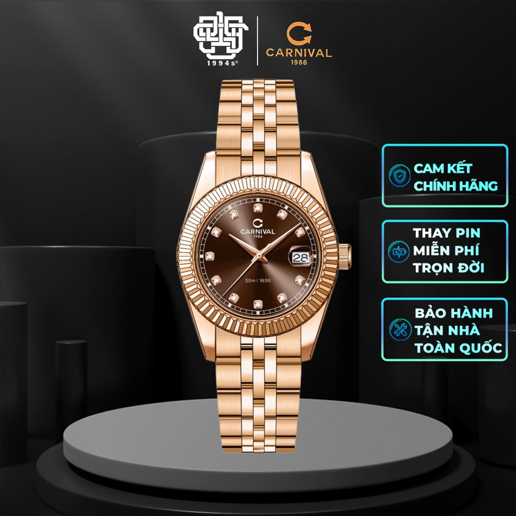 Đồng Hồ Nữ CARNIVAL 8131L-VH-N Hàng Chính Hãng