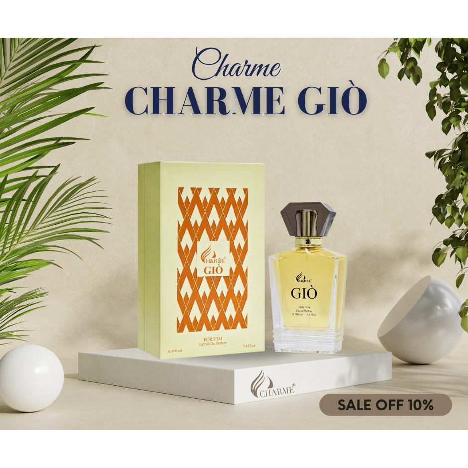 Nước hoa nam Charme Giò 100ml hiện đại nam tính (mẫu 2024)