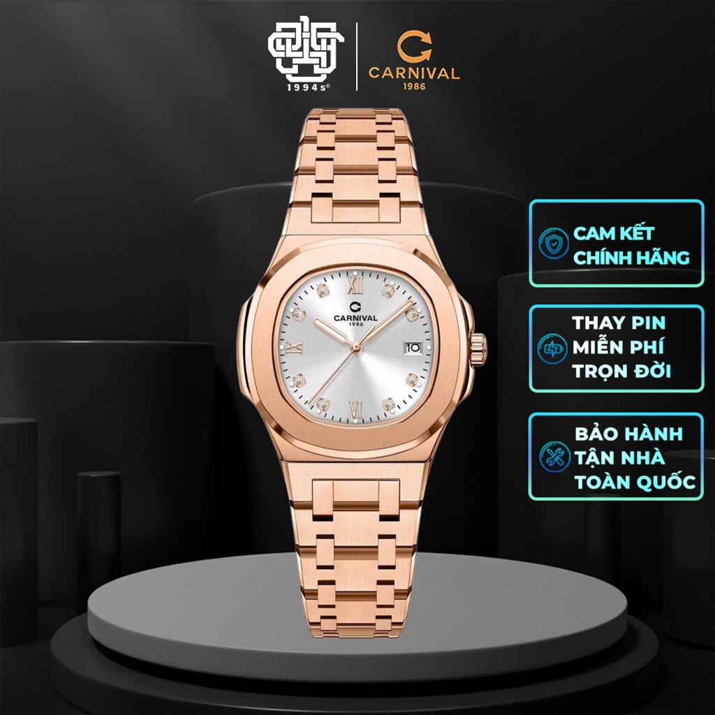 Đồng hồ Nữ CARNIVAL 8160L-VH-T hàng chính hãng