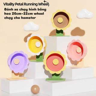 [ORDER] Wheel bánh xe chống ồn chạy hình bông hoa cho Hamster size 22 26cm