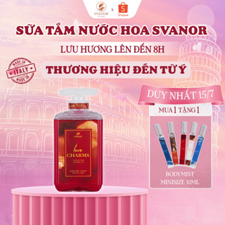 Sữa Tắm Nước Hoa Ý Thơm Lâu Quyến Rũ, Sang Trọng Lưu Hương 8H , Sữa Tắm Dưỡng Da Cho Nữ Chính Hãng SVANOR 500ml