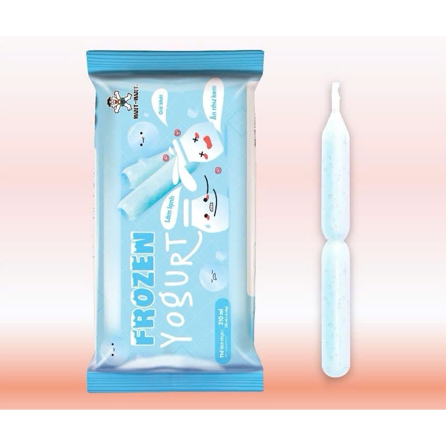 Thùng 24 gói Kem đá, Nước Giải Khát Want Want Frozen (24 Túi 210ml - Mõi Túi 6 cây) Vị Yogurt Kem Đá