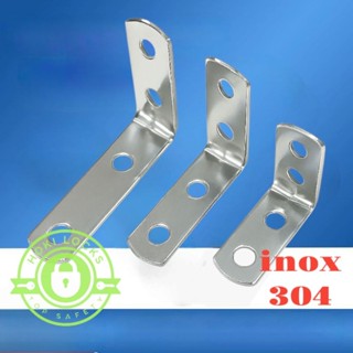 Ke Góc Chữ L Inox 304, Pát chữ L, Bát Kệ Tủ, Nội Thất Chất Lượng Không Gỉ