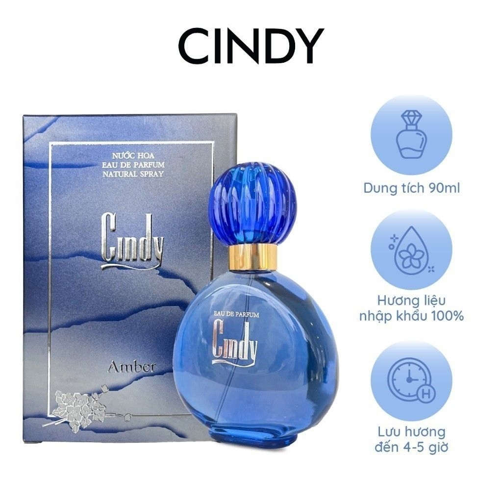(2 HƯƠNG) Nước Hoa Cindy Aqua Hoặc Cindy Amber 90ml