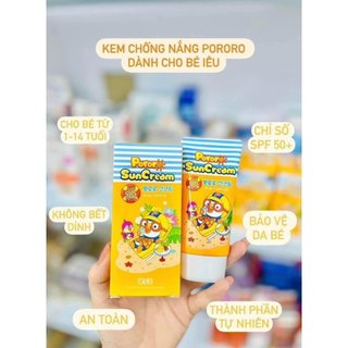 Kem chống nắng pororo dùng cả cho mặt và body cho trẻ em