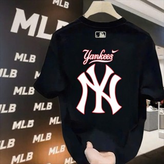 Áo Phông Unisex Cổ Tròn Tay ngắn Basic Chất Liệu Cotton Cao Cấp - Chữ NY Đỏ