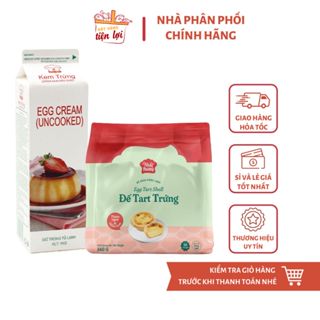 Combo Đế Bánh Tart Trứng + Kem Trứng Nhất Hương – Làm Tart Trứng Nhanh Chóng Chuẩn Vị 