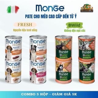 Pate Cho Chó MONGE  - Dòng Monge Bwild Monge Fresh - Hộp 400gram Petfamily MONGE400 