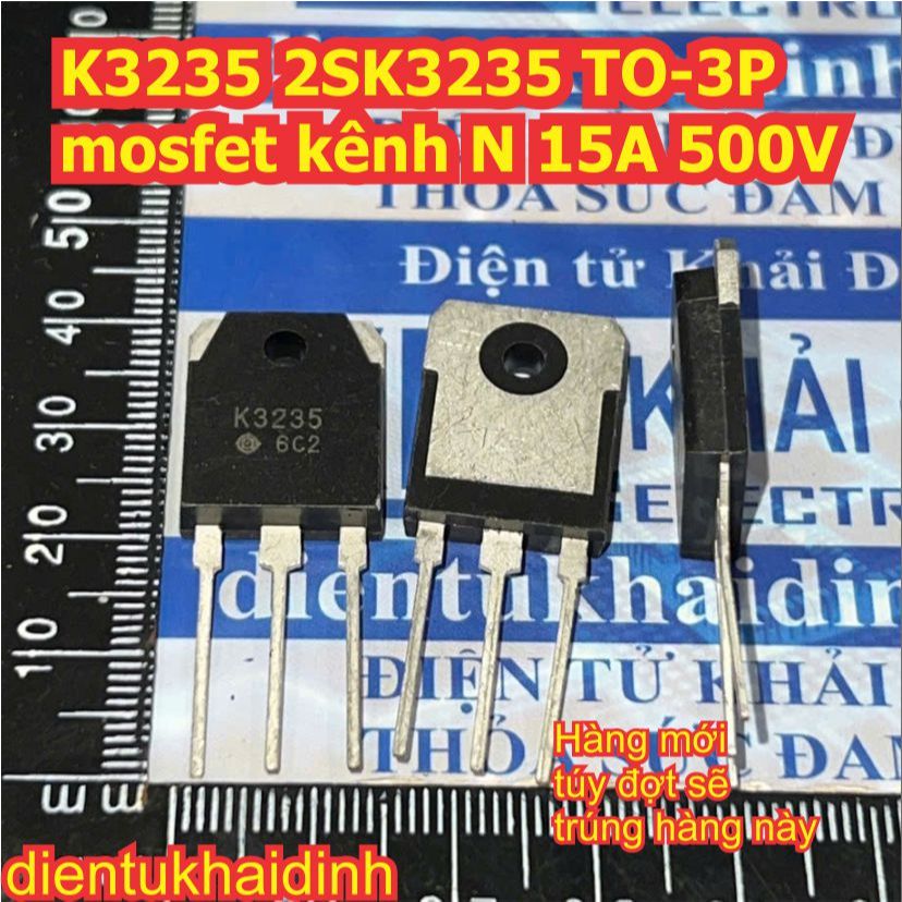 K3235 2SK3235 TO-3P mosfet kênh N 15A 500V kde0937