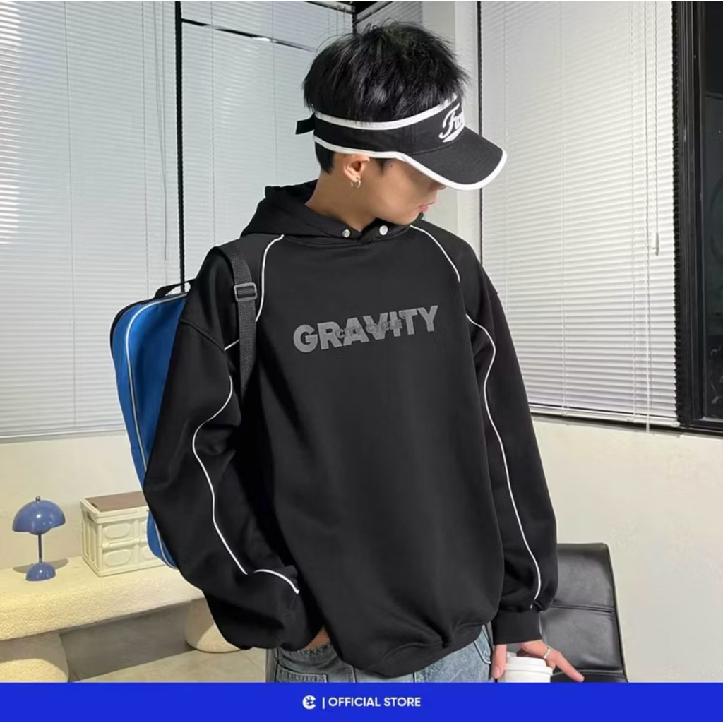 Áo hoodie nỉ nam nữ dày Local Brand Chính Hãng City Cycle áo hoodie Gravity