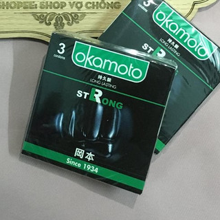 Bao Cao Su Cao Cấp Okamoto Strong Long Lasting 8s hộp 3 cái