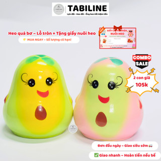 Heo đất ống tiết kiệm tiền lỗ tròn quả bơ xinh xắn đáng yêu LD02 - TABILINE