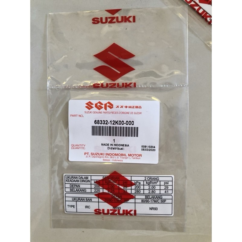 Tem thông số – Satria Fi, Raider Fi-1