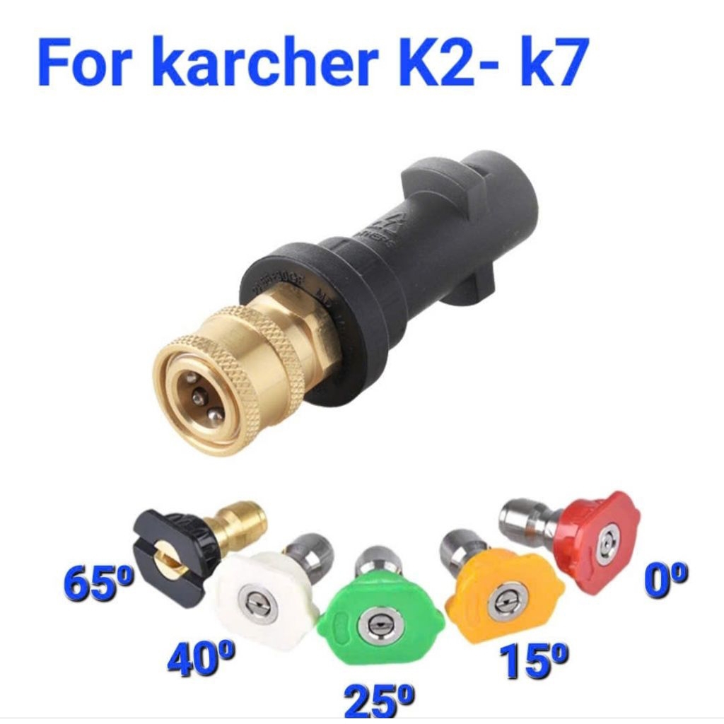 béc xịt rửa xe karcher,  đầu xịt rửa xe karcher,  đầu vòi phun cao áp karcher k2-k7