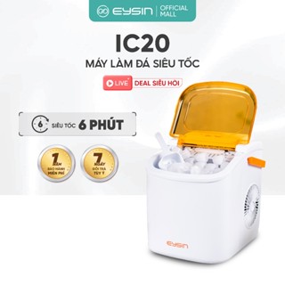 Máy làm đá EYSIN [IC20] Máy làm đá viên nhỏ gọn Làm đá nhanh dành cho gia đình 12kg/24H Tiết kiệm điện