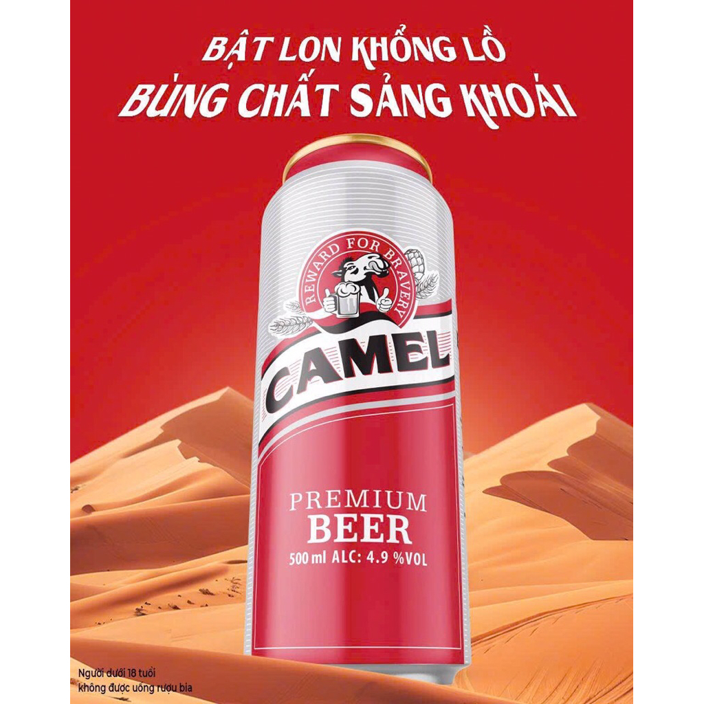 Bia Camel 500ml - Lẻ 12 lon
