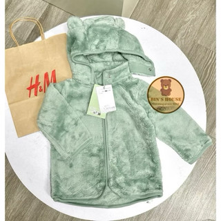 [Au.th]Áo khoác lông có mũ H&M cho bé sz 4m-3y