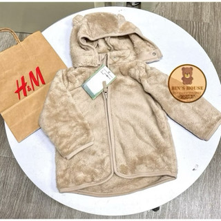 [Au.th]Áo khoác lông có mũ H&M cho bé sz 4m-3y