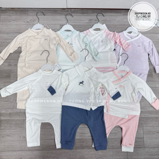 Bộ Nous sơ sinh cài chéo cho bé trai bé gái