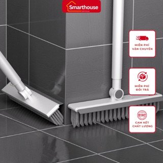 Cây chà sàn nhà tắm đa năng bằng kim loại chống rỉ quét sàn và gạt nước 2 trong 1 đầu chổi lớn