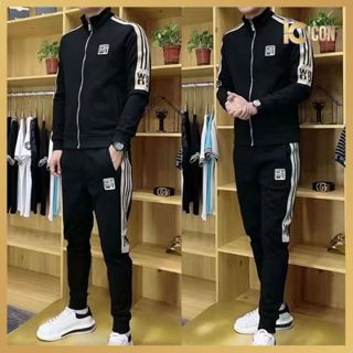 Bộ Quần Áo Nam Dài Tay W.ANG Khóa Kéo Chất Nỉ Nhập, Bộ Thu Đông Nam Chất Dày Đẹp BN09 - ICON