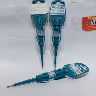 Bút thử điện cao cấp TOTAL,  chiều dài 140mm, dùng để kiểm tra nguồn điện trong phạm vi từ 100V~500V