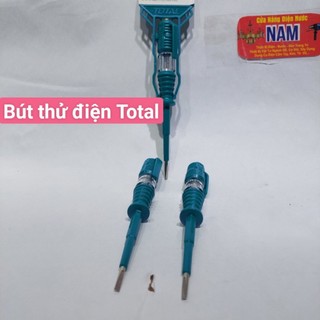 Bút thử điện cao cấp TOTAL,  chiều dài 140mm, dùng để kiểm tra nguồn điện trong phạm vi từ 100V~500V