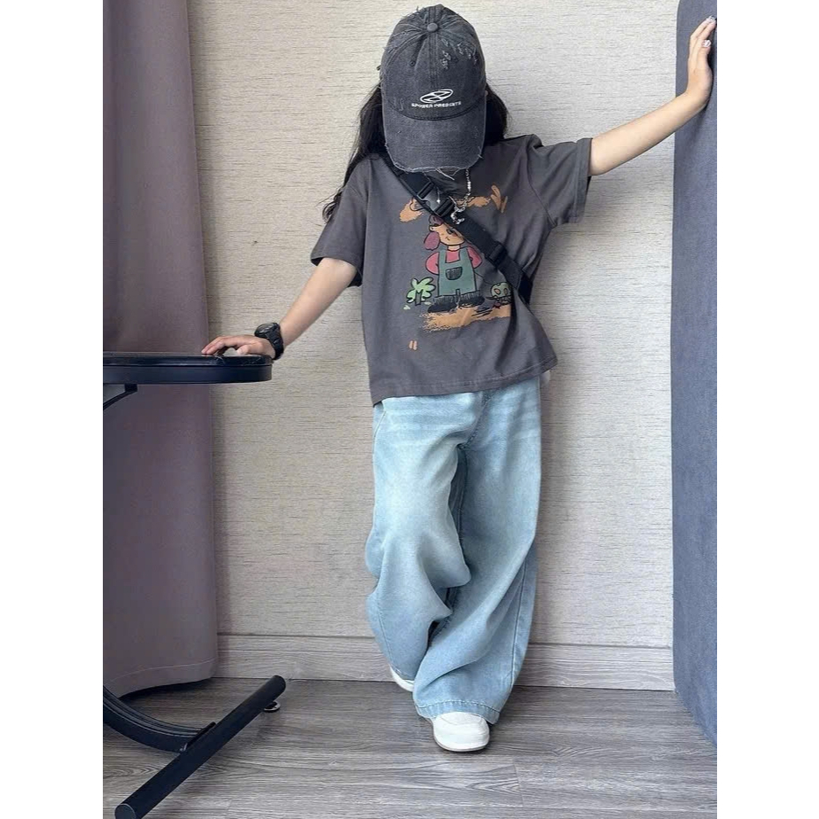 M78/ Bộ Quần Jeans & Áo Phông Cho Bé