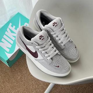  Giày _AF1 SB Force 58 ‘Light Smoke Burgundy’ Giày Sneaker SB 58 Vạch Đỏ Đen Full Box Bill. 