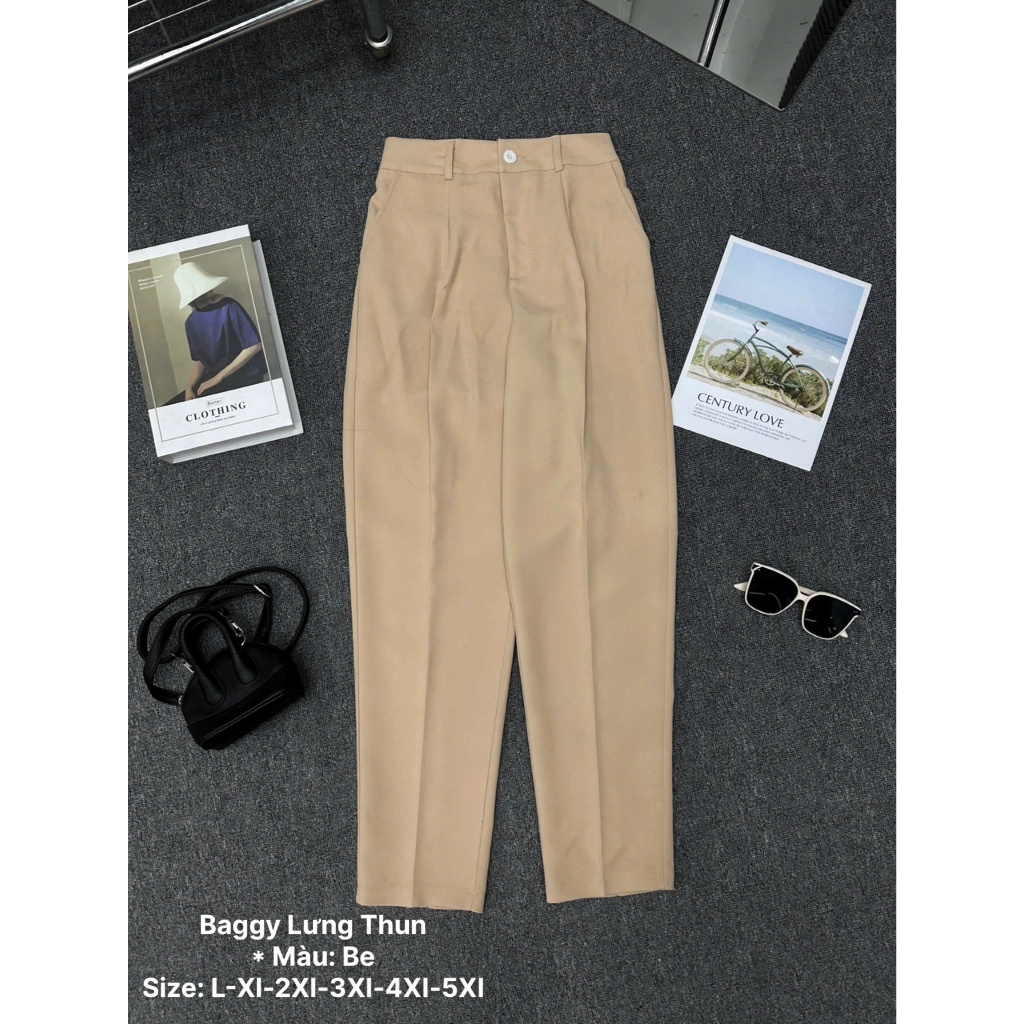 Quần Baggy Tây Nữ Bigsize 55–85kg Lưng Thun Cạp Cao Ống Rộng Che Khuyết Điểm BGTAY – 2KJeans | BigBuy360 - bigbuy360.vn
