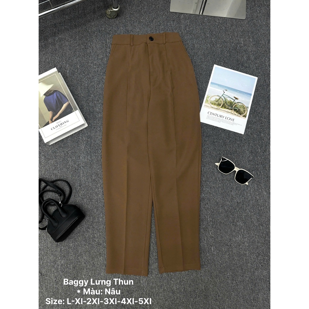 Quần Baggy Tây Nữ Bigsize 55–85kg Lưng Thun Cạp Cao Ống Rộng Che Khuyết Điểm BGTAY – 2KJeans | BigBuy360 - bigbuy360.vn