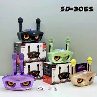   Giá Sỉ  Loa không dây karaoke gia đình SD-306 tặng kèm 2 mic kết nối bluetooth hỗ trợ ghi âm tách lời - BH 6 tháng 