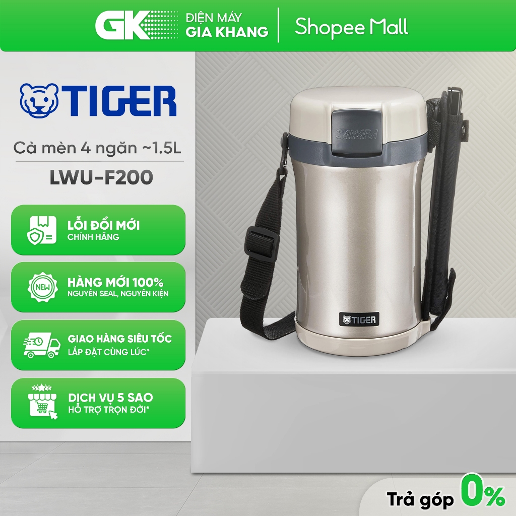 LWU-F200 - Hộp Cơm Giữ Nhiệt Tiger LWU-F200 (4 Ngăn)