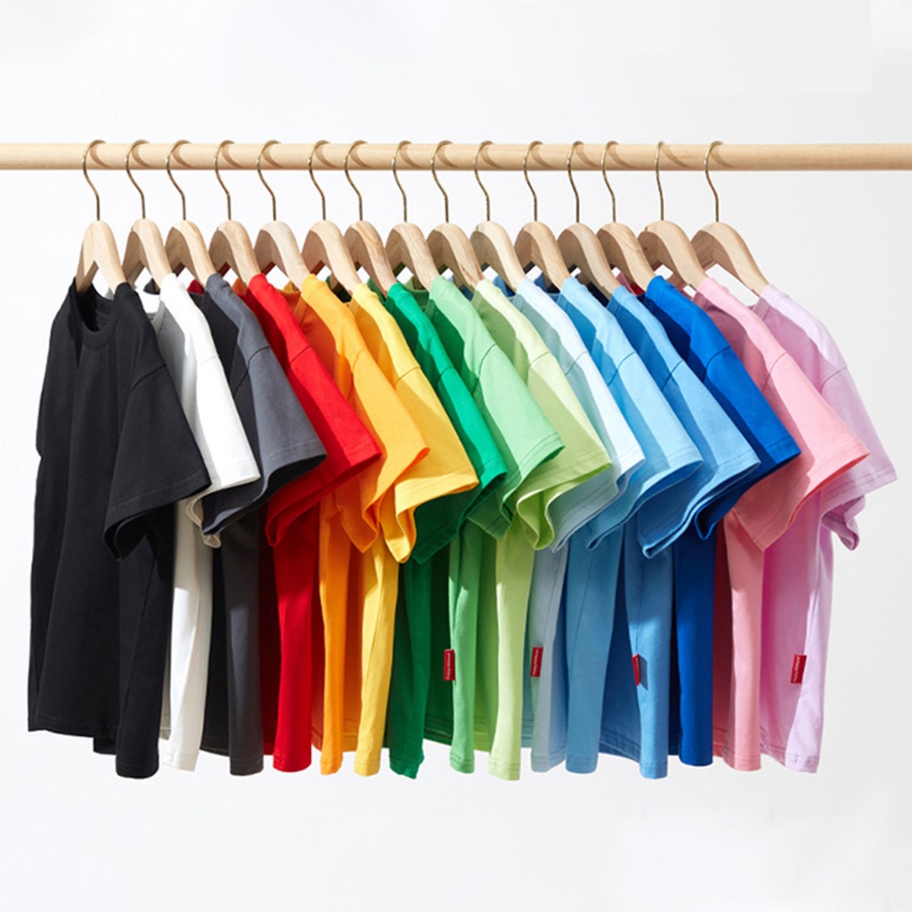  Áo thun trơn cho bé ILUKID chất cotton AT001 áo phông basic co giãn thoáng mát 
