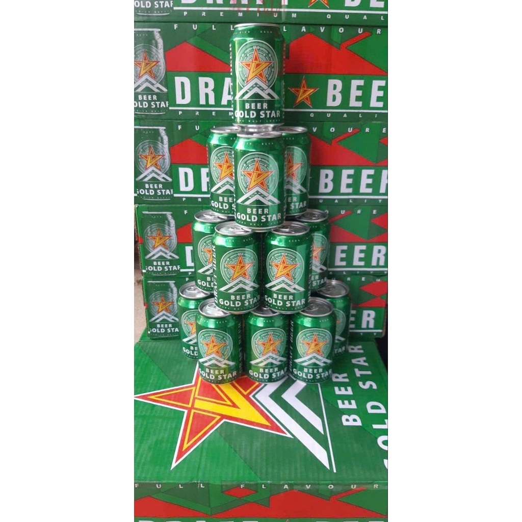 Bia lon BEER Gold star thùng 24 lon độ cồn 4,0 v/v