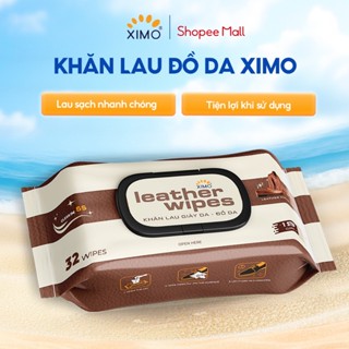 Khăn lau giày da đồ da cao cấp Ximo Leather Wipes 32 khăn