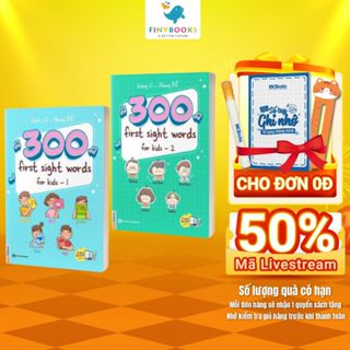 Sách - Combo 300 First sight words for kid - 300 từ tiếng Anh cho bé (Tập 1 + Tập 2) - MCBooks
