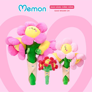 Bó hoa mặt cười nhồi bông Memon gấu bông hoa mặt cười khổng lồ cao cấp