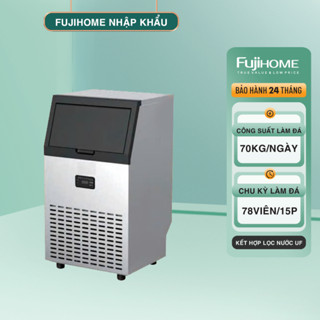 Máy Làm Đá Viên 70KG/Ngày Fujihome IM70C – Thiết Kế Nhỏ Gọn – Dùng Nước Máy – Vận Hành Ổn Định