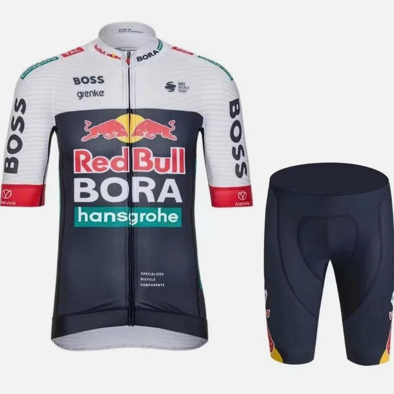 Bộ quần áo ngắn đạp xe đội tuyển BORA REDBULL mẫu 2026