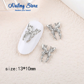 Charm nail bướm butterfly (2 chiếc) BH184 charm đính đá, phụ kiện trang trí móng tay