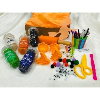 Combo Halloween Gift Set bột nặn đất nặn an toàn TEDU
