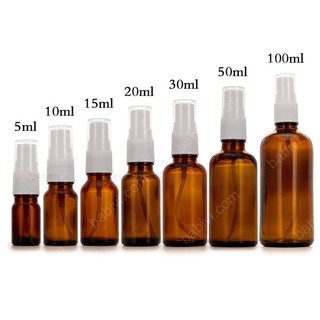 Sỉ 100 Vỏ Chai Nâu - Vòi xịt 10ml-100ml ( Nhiều size tự chọn)