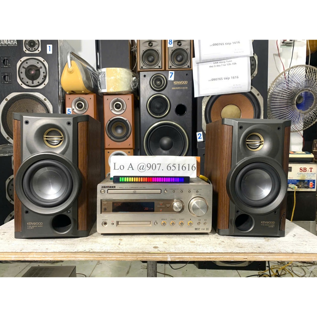 Bán  Bộ dàn nghe nhạc cực vip Hi-Fi KENWOOD R - K700  loa LS - SE7 hát cực hay