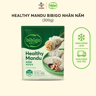   HN  Bánh xếp Healthy Mandu Hàn Quốc Bibigo  nhân Tôm  Nấm  Hải sản Rong biển  Gói 280g 300g  