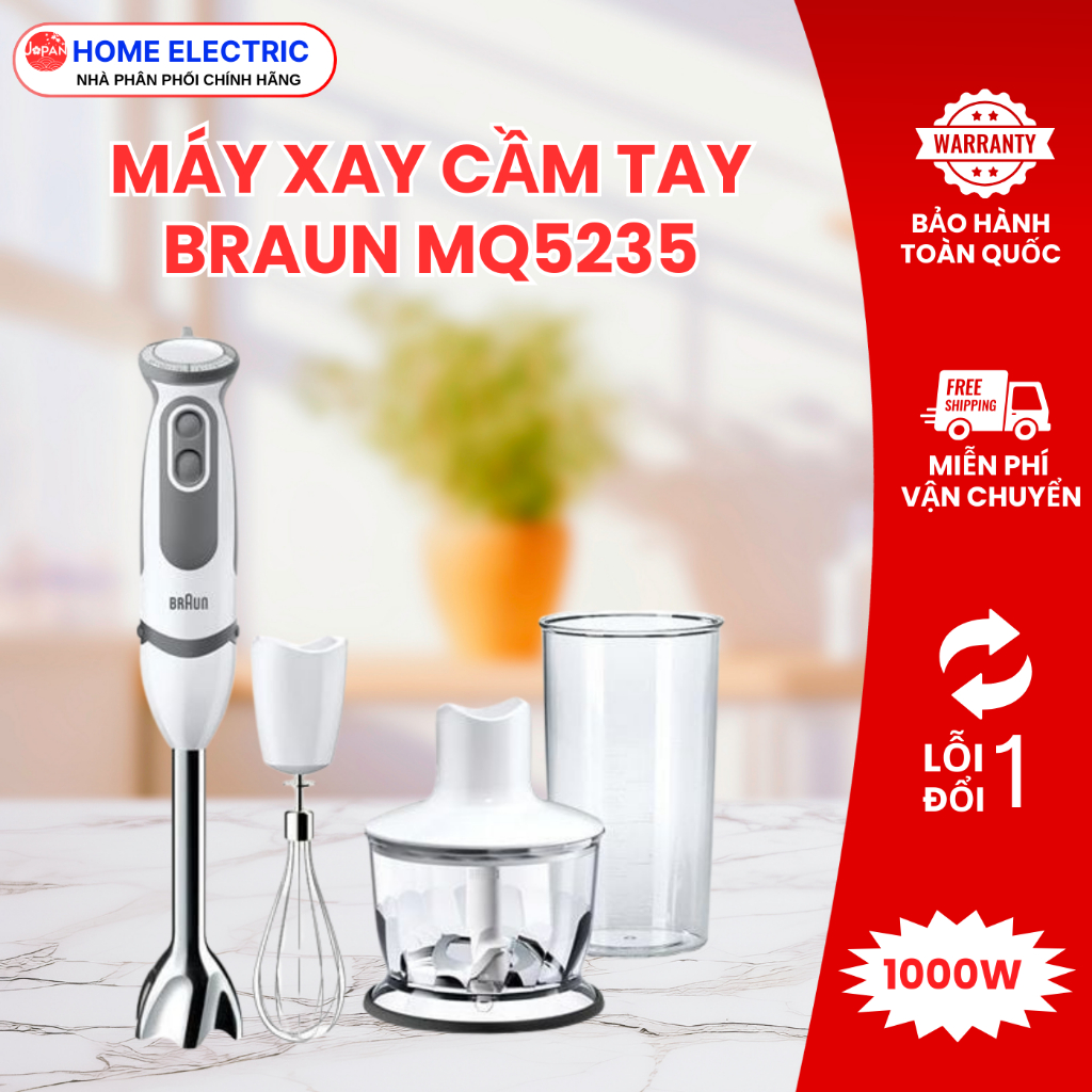 Máy xay cầm tay Braun MQ5235 - Bảo hành chính hãng 24 tháng