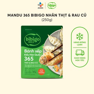 [Hỏa tốc HN] Bánh xếp Mandu BiBiGo 365 Thịt & Rau củ (Gói: 250g)