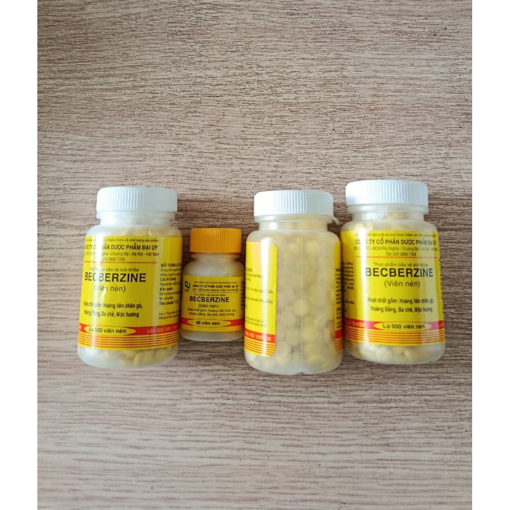 Viên uống berberin hỗ trợ các triệu chứng rối loạn tiêu hóa đầy bụng tiêu chảy do ăn uống