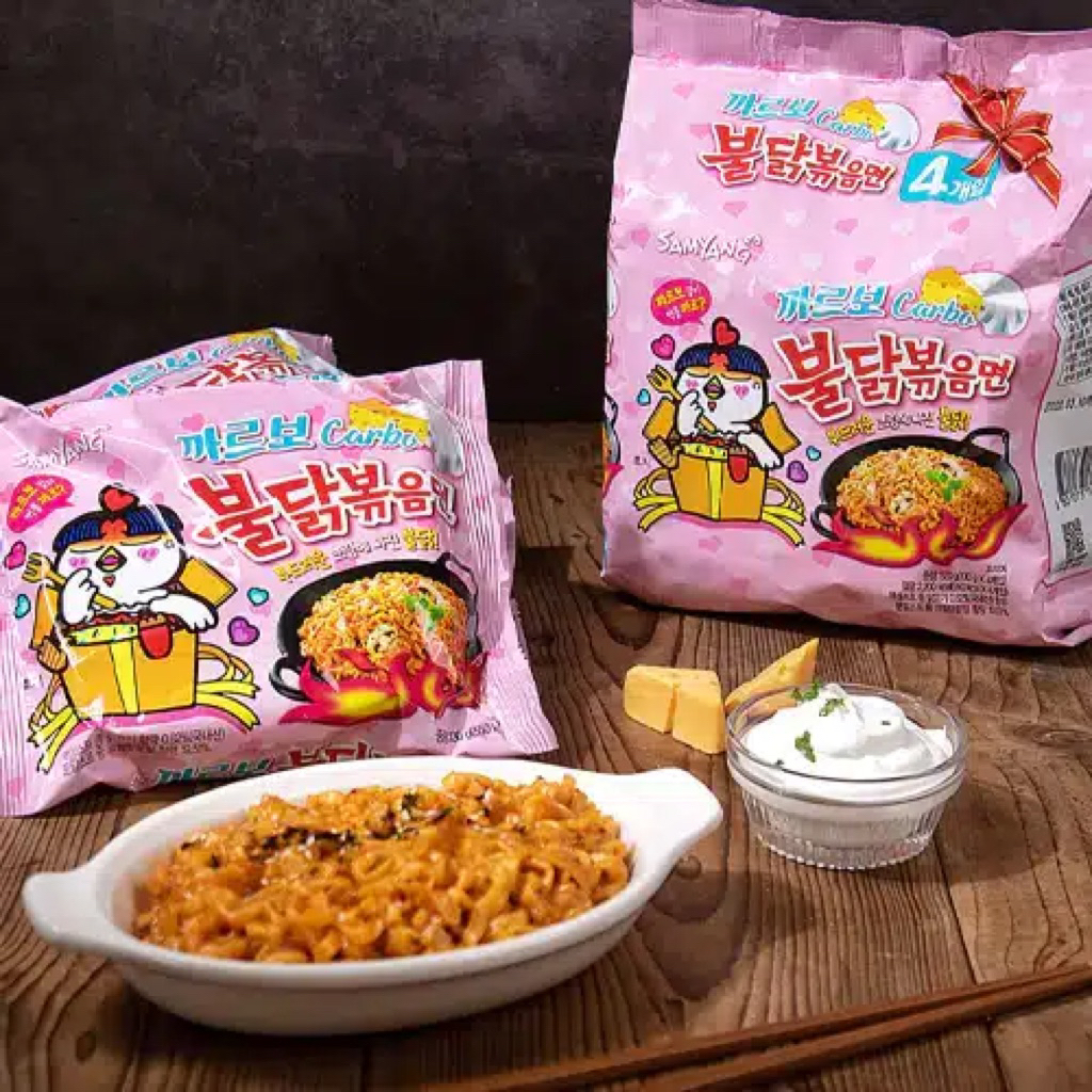 Mỳ gà hồng Carbonara 130g