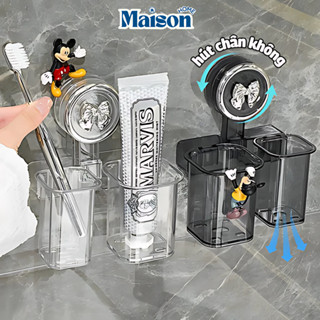   SẴN  Kệ Để Bàn Chải Đánh Răng Gắn Tường MAISON Giá Để Đồ Nhà Tắm Treo Tường Hút Chân Không Siêu Chắc 